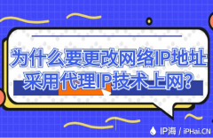 为什么要更改网络IP地址采用代理IP技术上网？