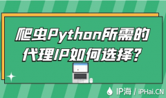 爬虫Python所需的代理IP如何选择？