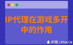 IP代理在游戏多开中的作用