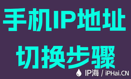 手机IP地址切换步骤