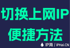 切换上网IP便捷方法