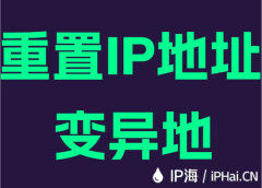 重置IP地址变异地