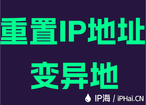 重置IP地址变异地